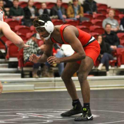 BC Wrestler in position to start wrestling